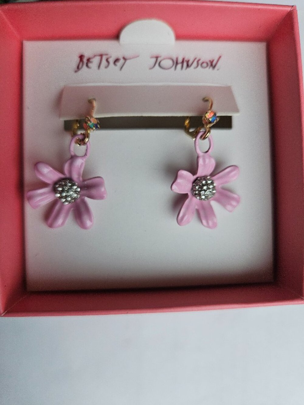 Betsey Johnson Flowers Earrings